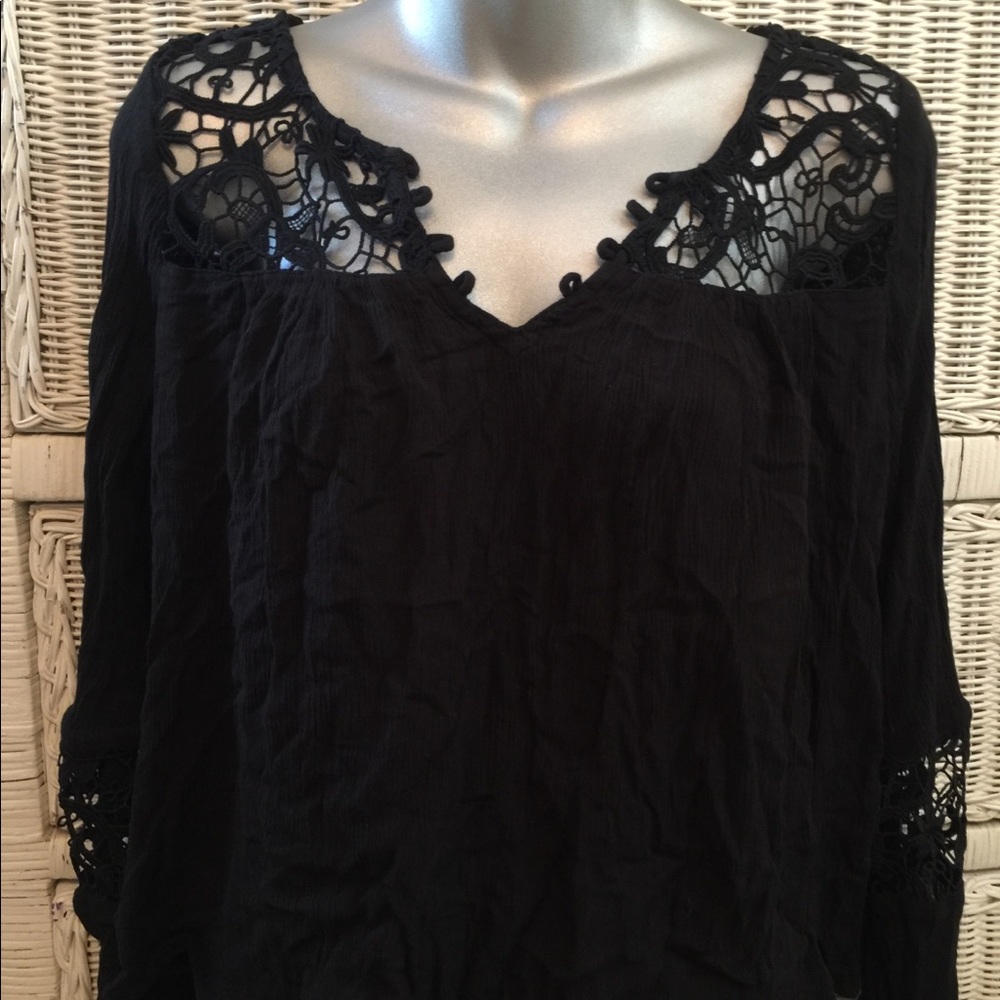 Hollister Black Blouse - Sz S